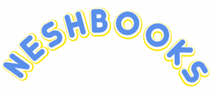 Bright yellow and blue letters on a green background.
