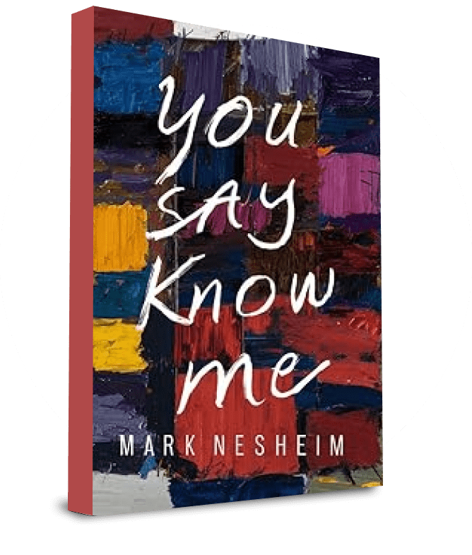 Colorful abstract book cover, "You Say Know Me".