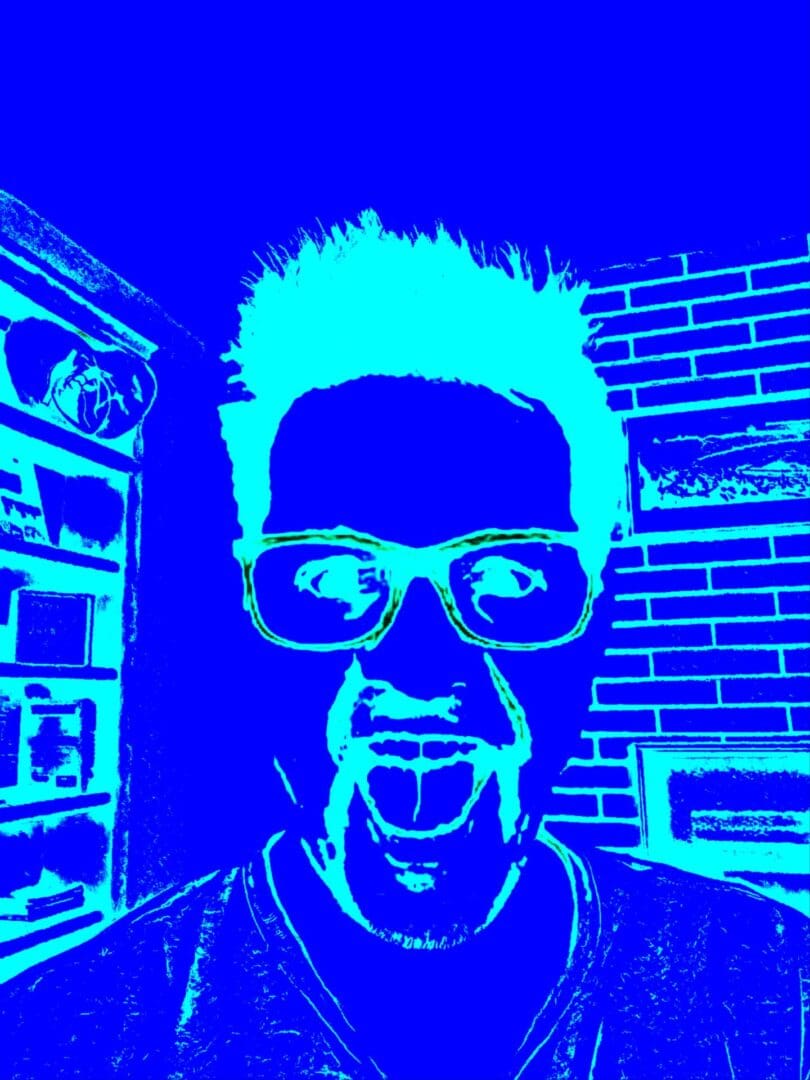 Blue sketch